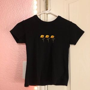 Pacsun black crop top